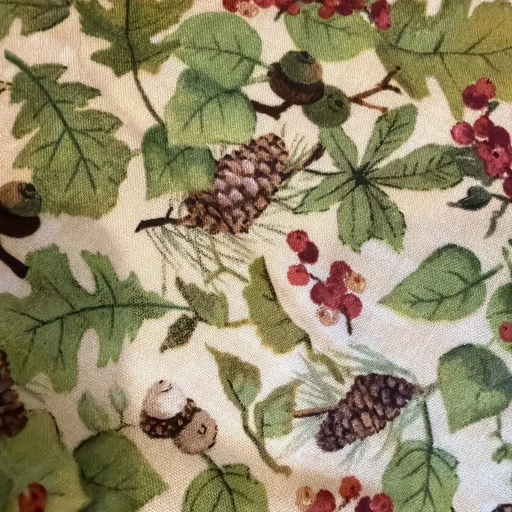 Handmade Fall Appliqué Quilted Wall Hanging Unfinished, Needs Binding 42x28